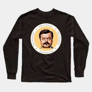 Ron Approves Funny Memes Design Long Sleeve T-Shirt